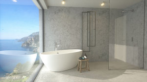 bathroom view bath sink 3D