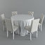 3D brookline tufted table