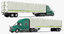 heavy duty truck trailer 3D model