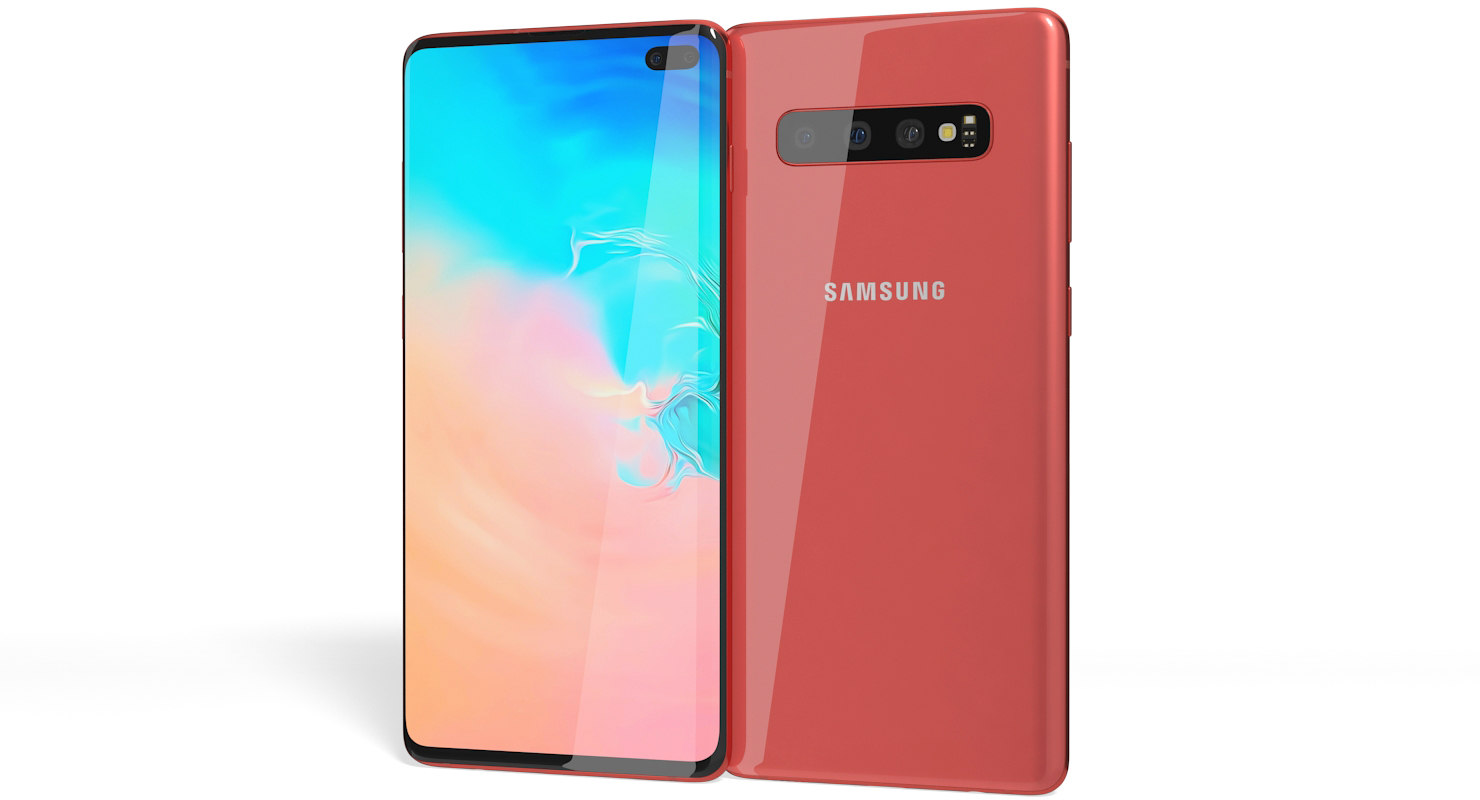 Samsung Galaxy S10 Plus Flamingo Pink 3d Model Electronics On Hum3d