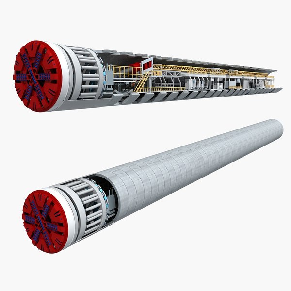 Tunnel Boring Machine Tbm 3d Model Turbosquid