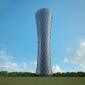 3D model tornado tower