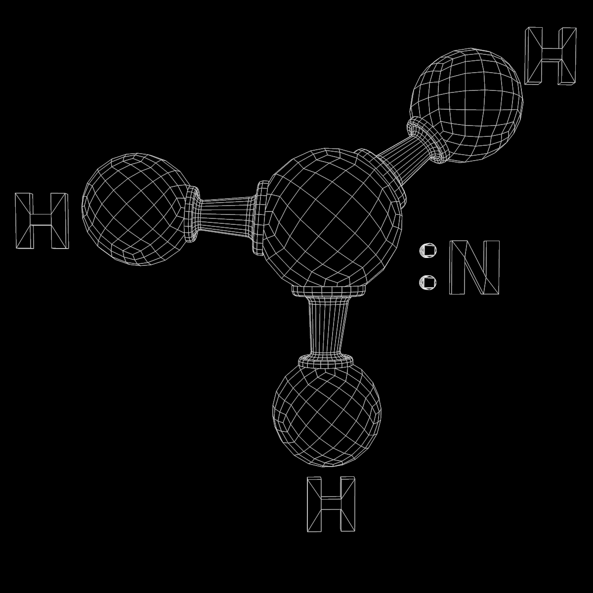 氨分子3D模型 - TurboSquid 1380792
