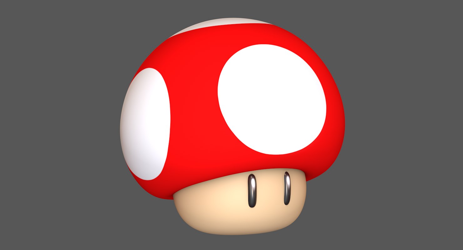 Super Mushroom Mario Assets 3d Turbosquid 1380808