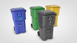 recycle bin 3D model