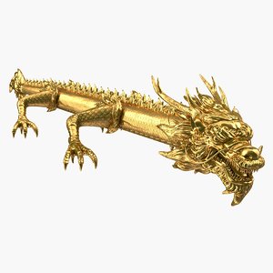 golden dragon 3D model