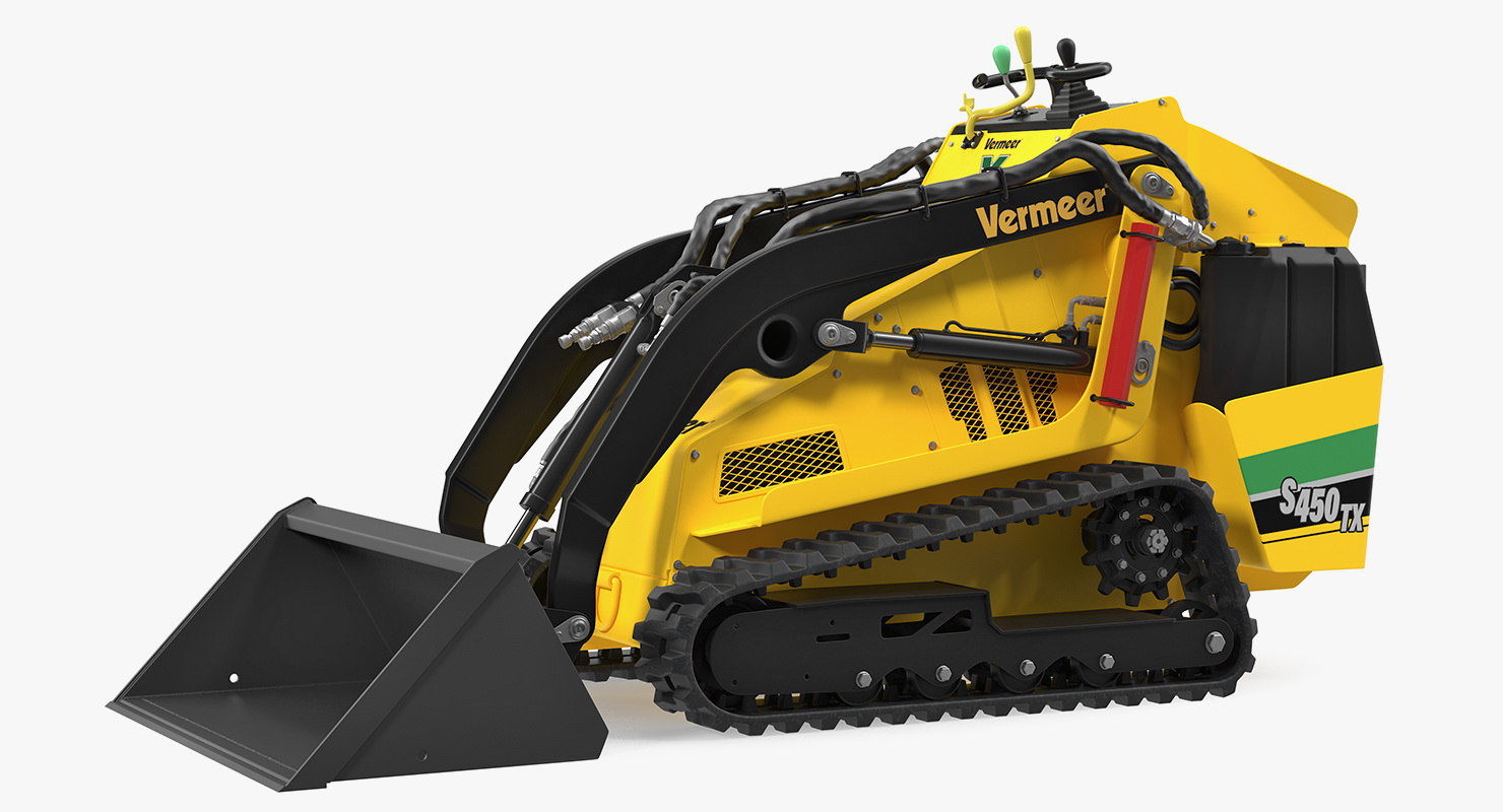 3D mini skid steer loader model TurboSquid 1380967