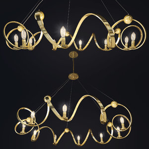 3D ringmaster chandelier