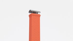 3D model chimney brick