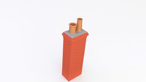 3D chimney brick