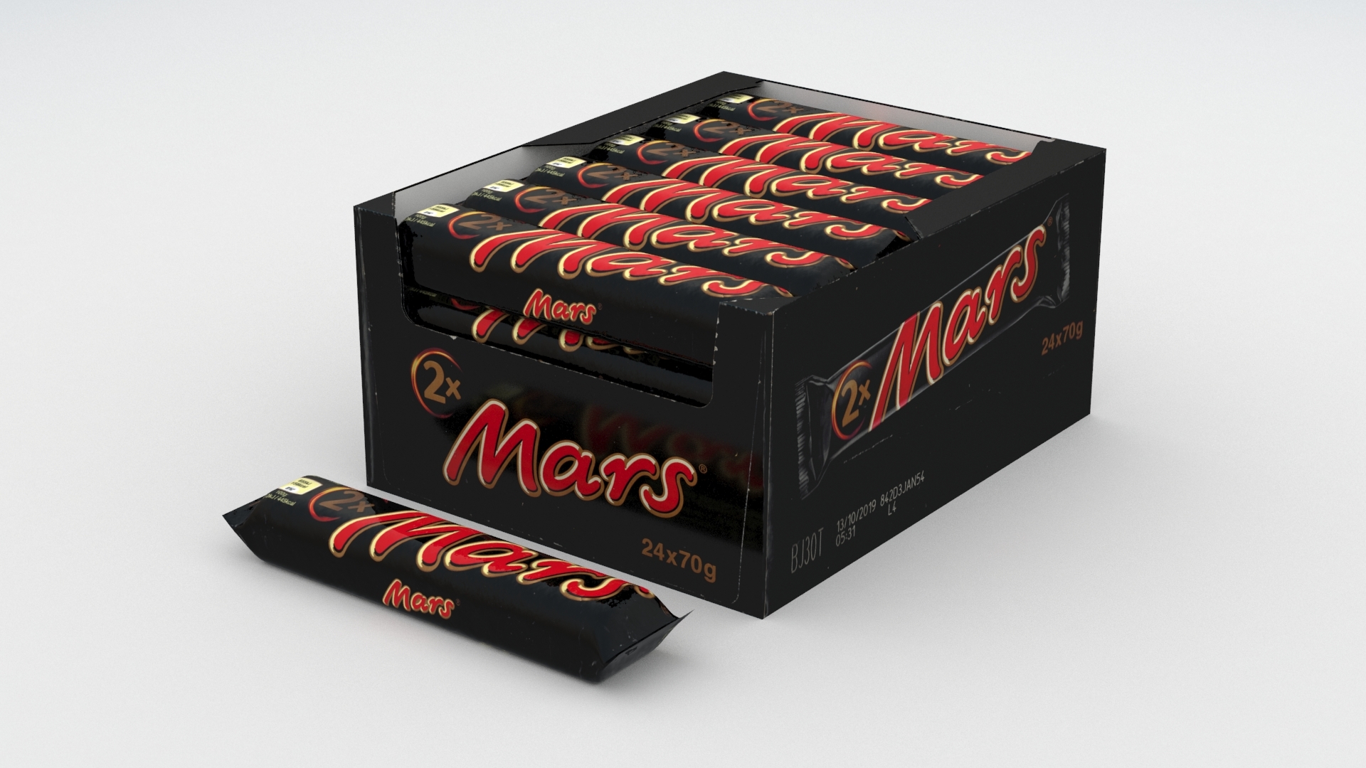 mars incorporated mars巧克力棒大包装24xdouble 70g 20193d模型