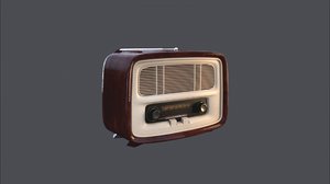 3D radio vintage