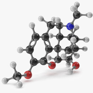 3D codeine molecular
