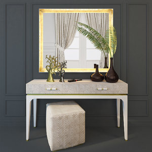 3D model dressing table console aleal