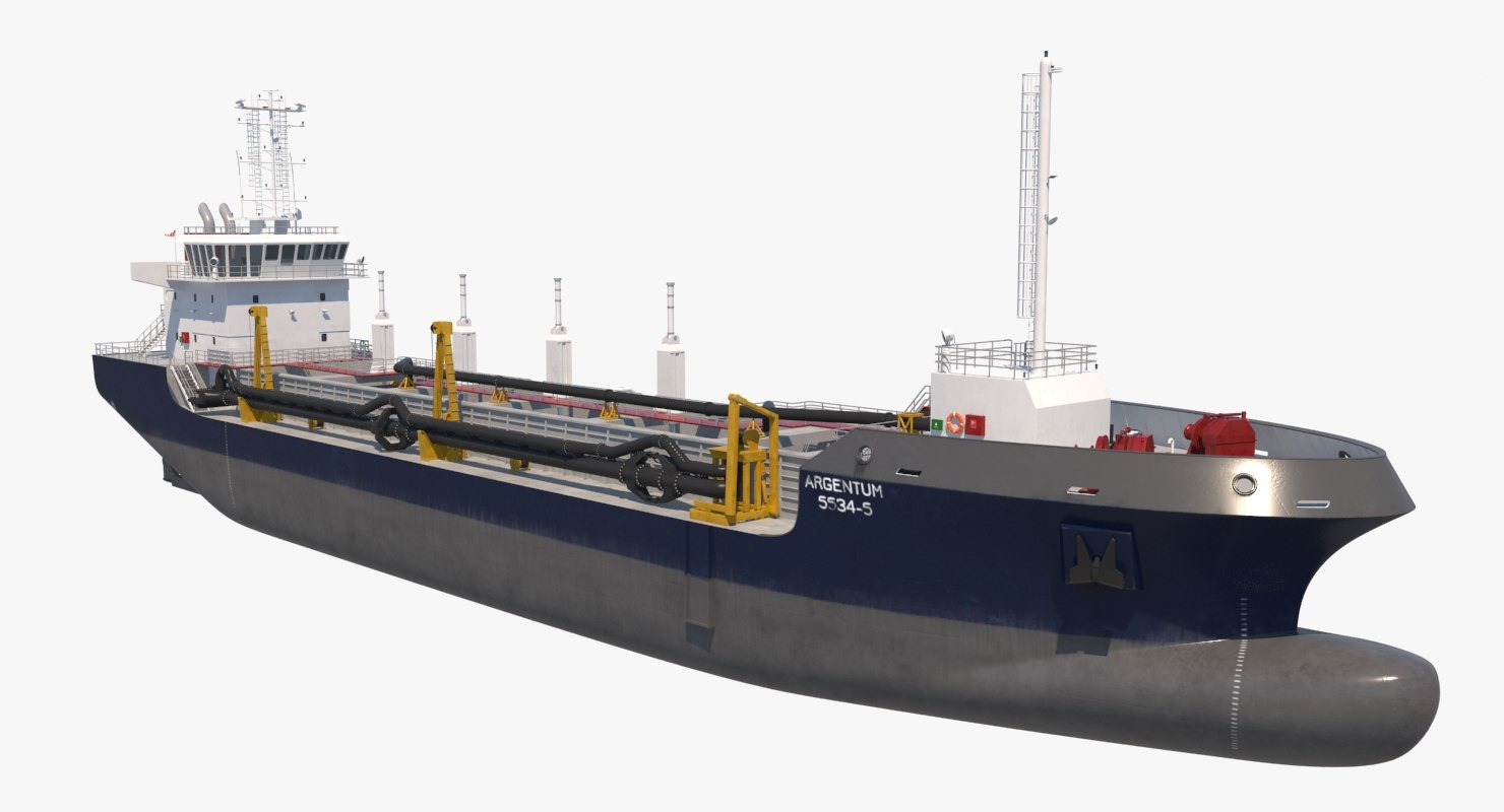 3D dredging vessel - TurboSquid 1381381