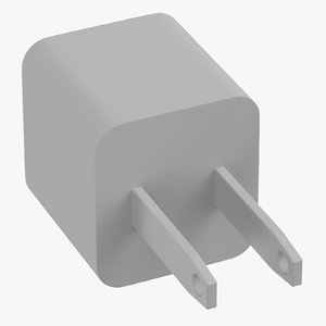 apple charger 3d model