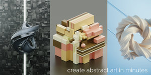 3D abstract art kitbash