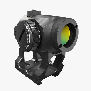 3D model aimpoint micro scope