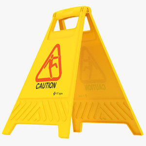 plastic floor sign caution model