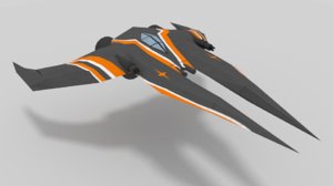 space spaceship ship 3D model