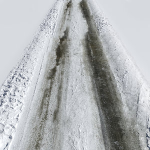3D realistic snow road