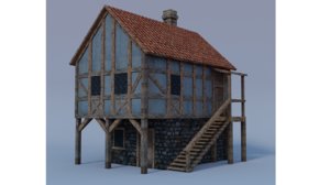 medieval house model