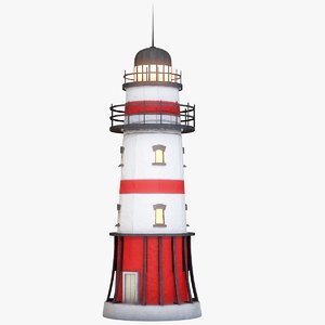 3d model light lighthouse