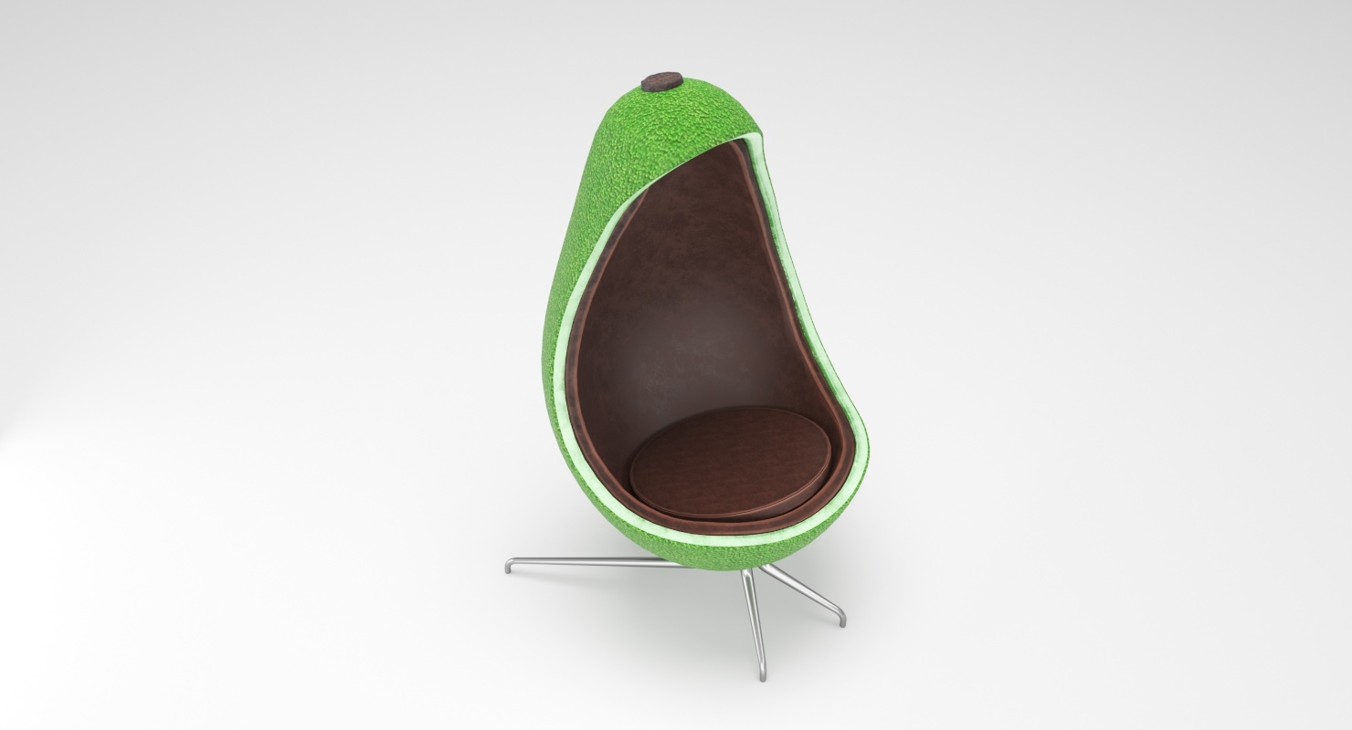 Avocado chair model TurboSquid 1382055