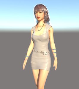 3D girl east asia