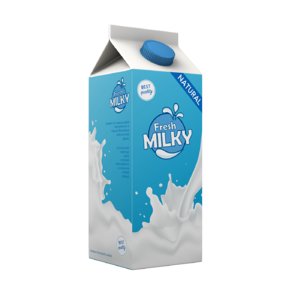 3D milk pack package