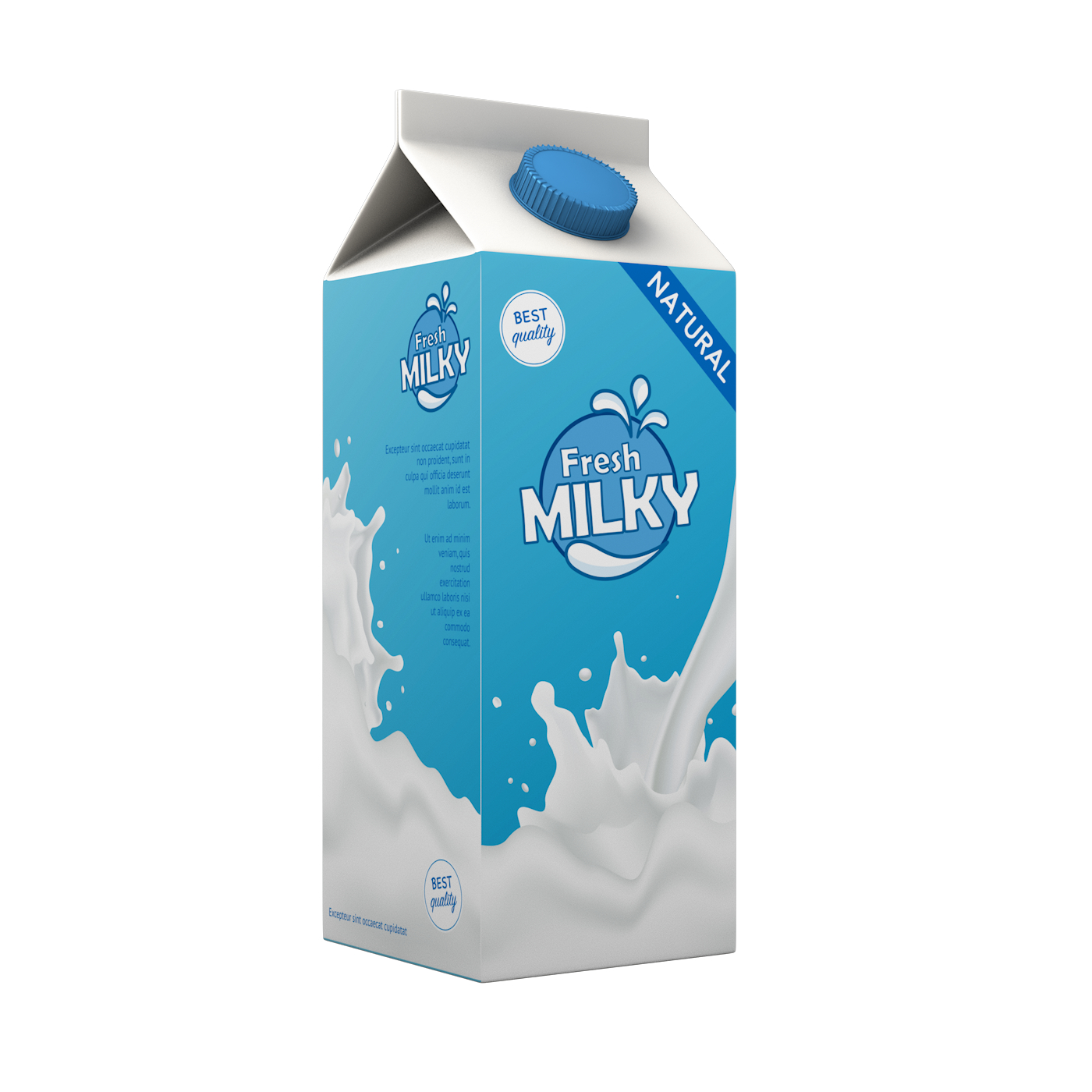 3D milk pack package - TurboSquid 1382131