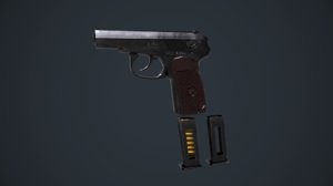 3D makarov pistol