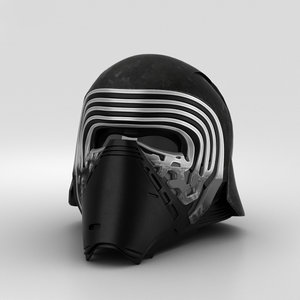 kylo ren helmet 3D