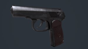 3D makarov pistol model