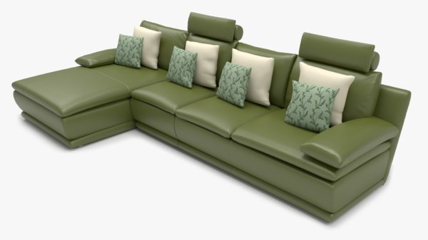 L Förmiges Ledersofa Grün Modell Turbosquid 1380799 L Förmiges Ledersofa Grün Modell