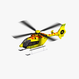 3D ec135 air ambulance