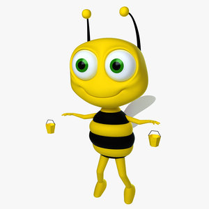 cartoon bee 3D model