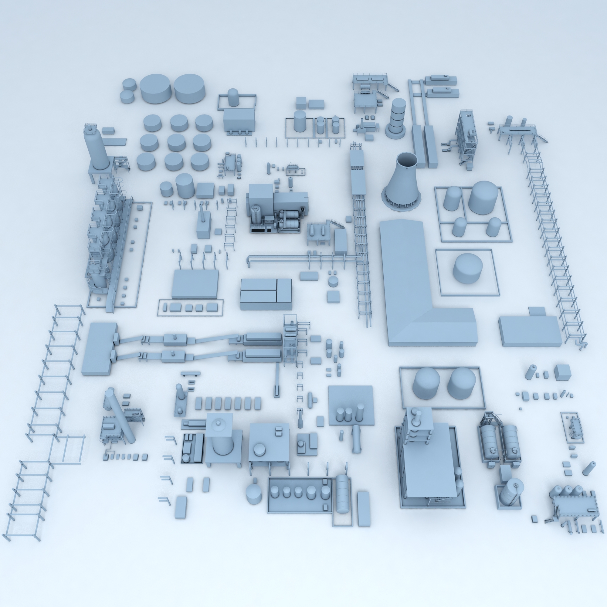 3d Factory Industrial Buildings Turbosquid 1382295