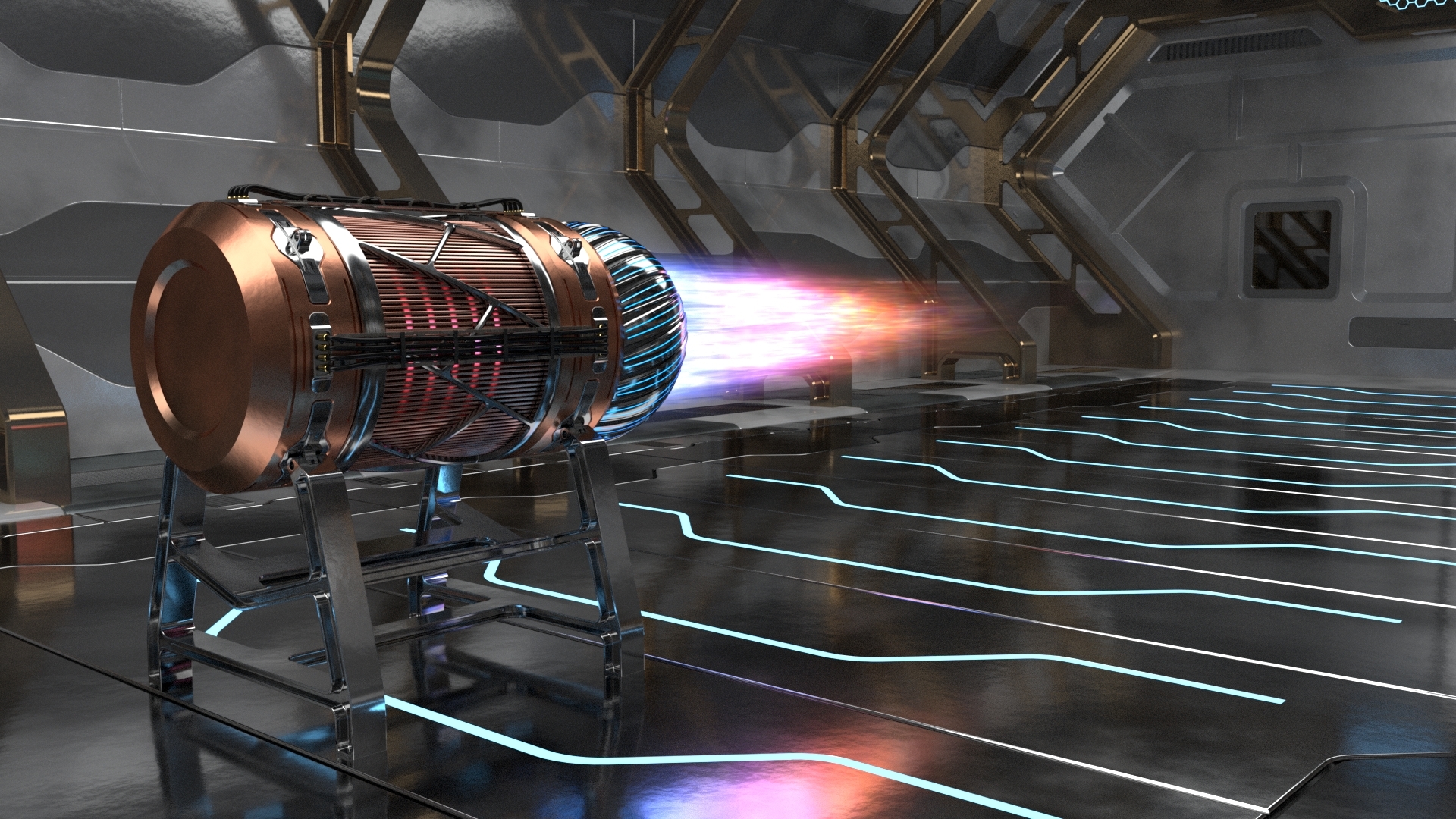 Sci fi plasma engines model - TurboSquid 1382299
