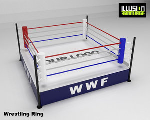 wrestling ring 3D model