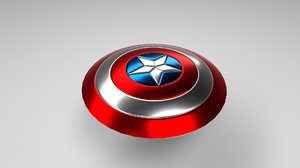 3D shield captain america