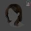 3D model realtime hair