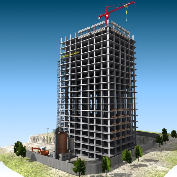 建筑施工3d模型