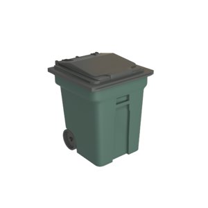 3D trash container
