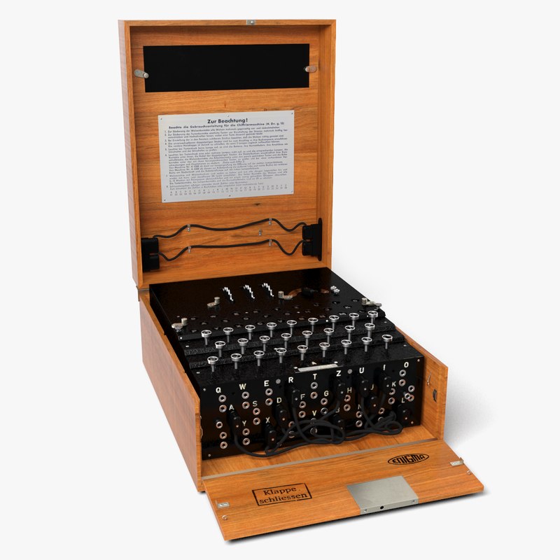 Enigma Cipher Machine 3d - Turbosquid 1382657