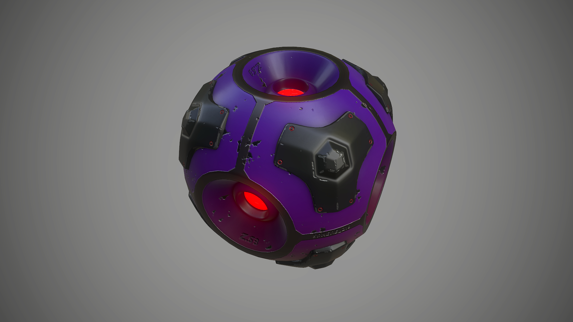 科幻能量球3d模型