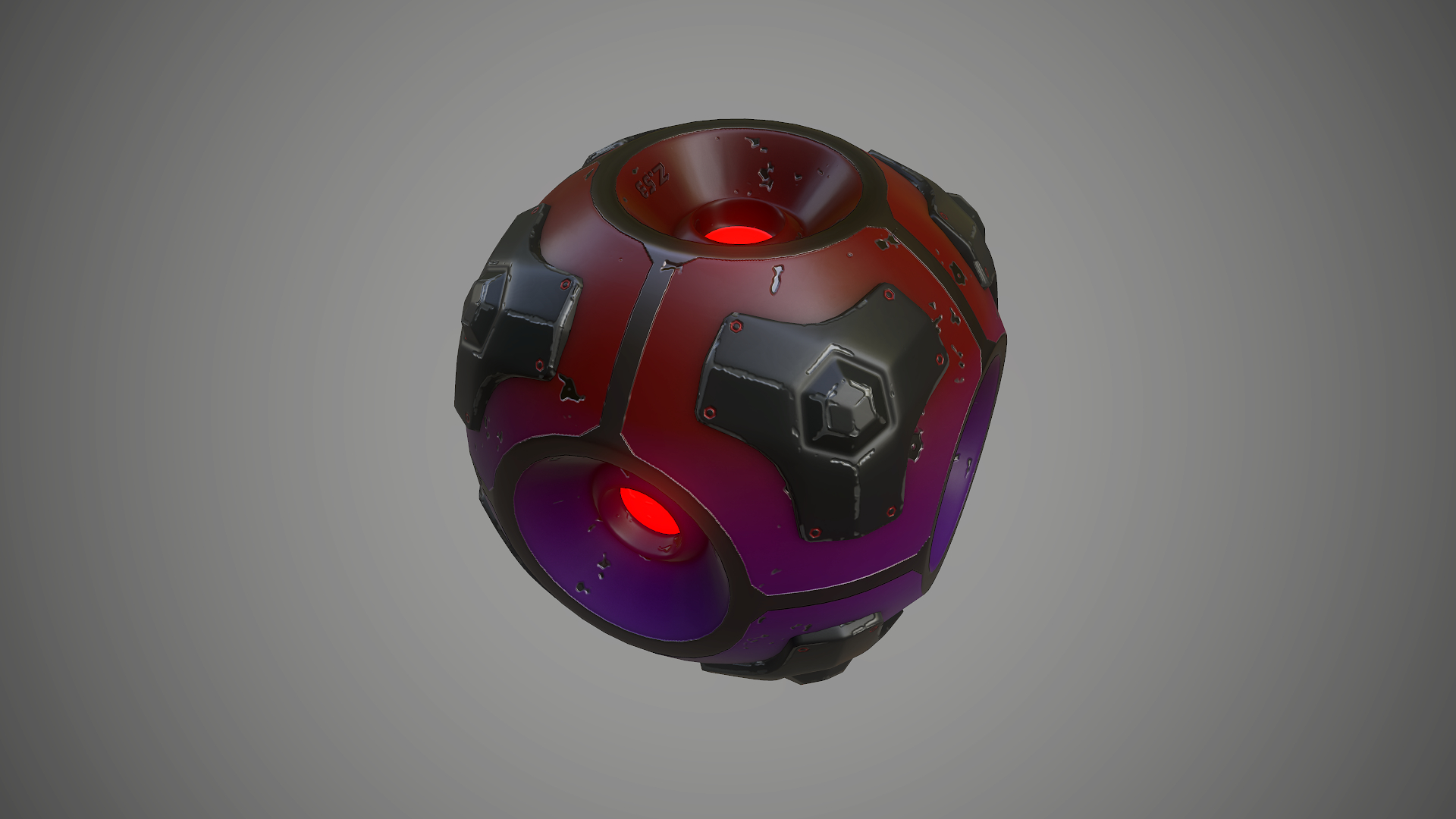 科幻能量球3d模型