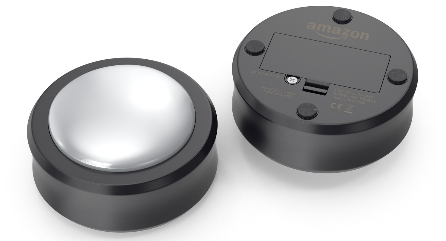 Amazon echo button 3D model TurboSquid 1382747