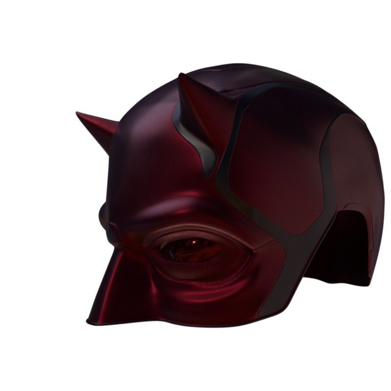 Daredevil helmet marvel 3D model TurboSquid 1380488
