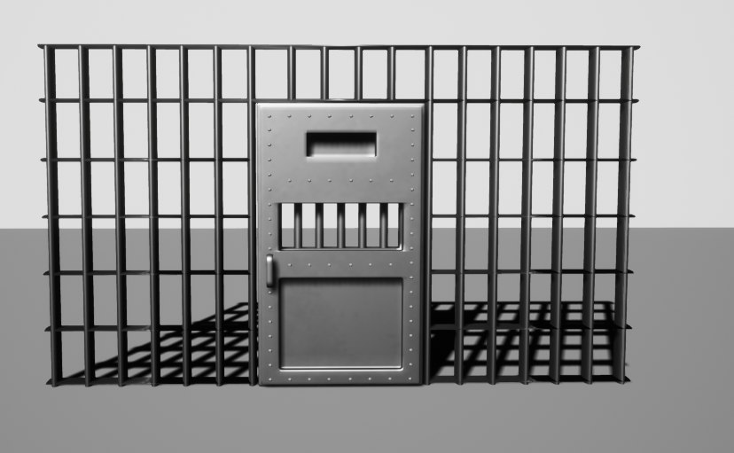 3D prison cell doors TurboSquid 1382799
